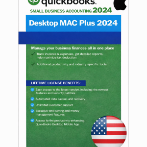 QuickBooks Desktop Mac Plus 2024 – Lifetime License Key – USA Version (1 User)