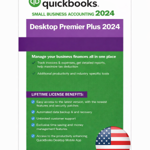 QuickBooks Desktop Premier Plus 2024 – Lifetime License Key – USA Version (5 Users)